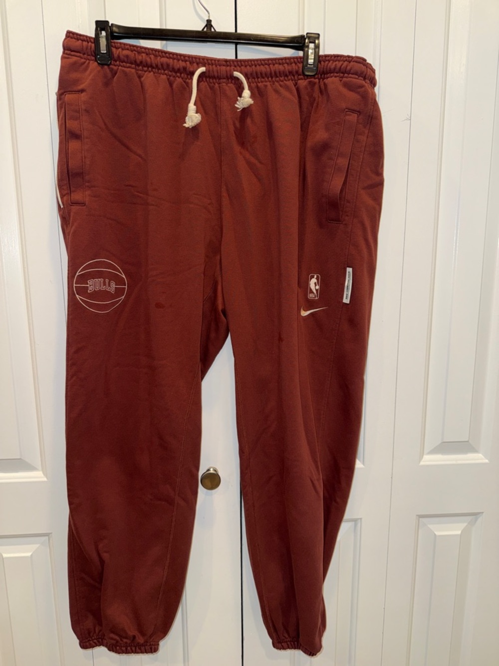 Nike Burgundy Chicago Bulls Athletic Joggers